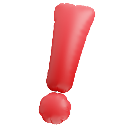 Attention  3D Icon