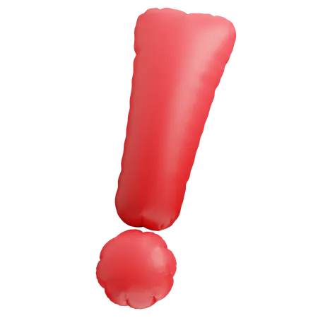 Attention  3D Icon