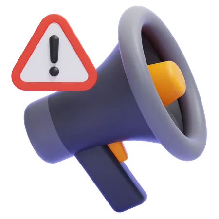 Attention  3D Icon