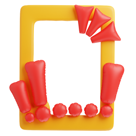 Attention  3D Icon