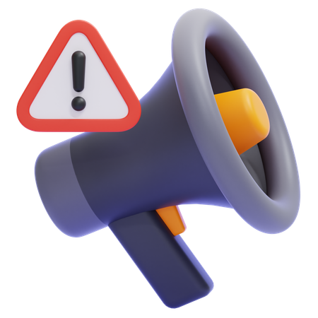 Attention  3D Icon