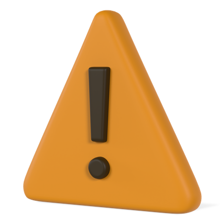 Attention  3D Icon