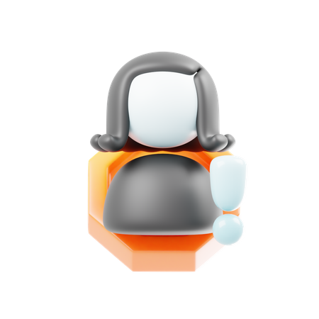 Prudence de l'utilisateur  3D Icon
