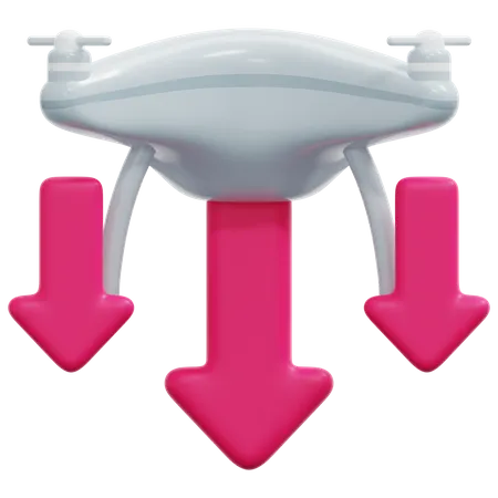 Atterrissage de drone  3D Icon