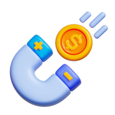 Attirer de l'argent  3D Icon