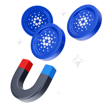 Attract Cardano Coin  3D Icon