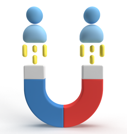 Attract Client  3D Icon
