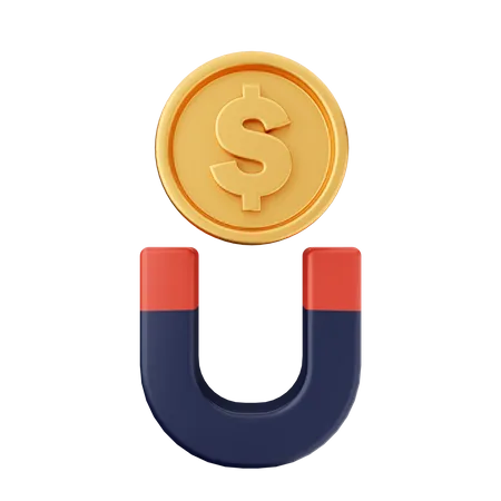 Attract Money  3D Icon