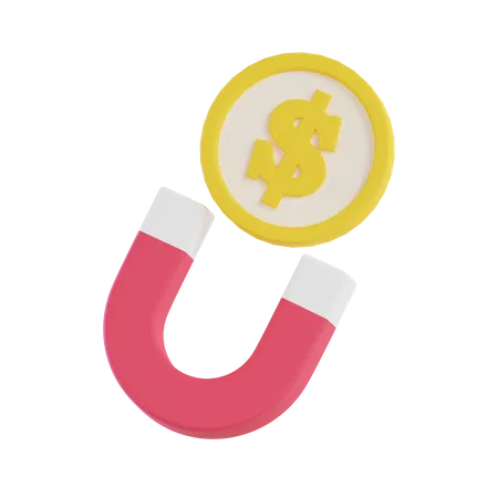 Attract Money  3D Icon