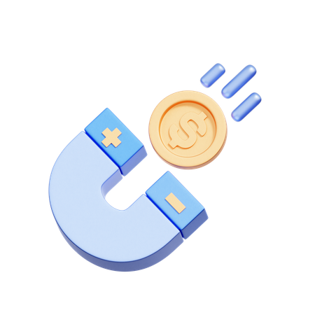 Attract Money  3D Icon