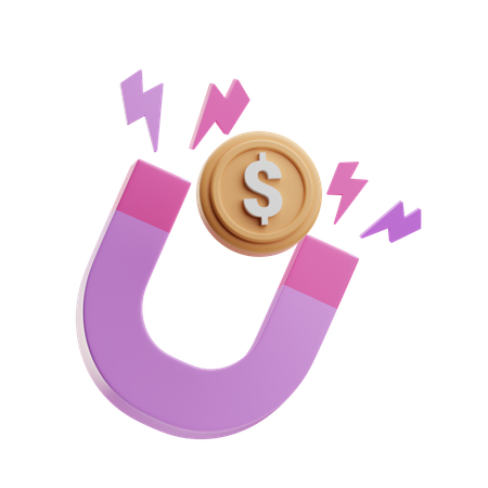 Attract Money  3D Icon