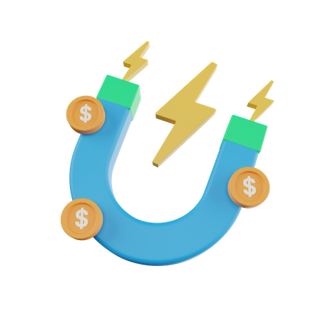 Attract Money  3D Icon