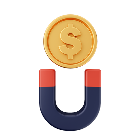 Attract Money  3D Icon