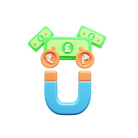 Attract Money  3D Icon