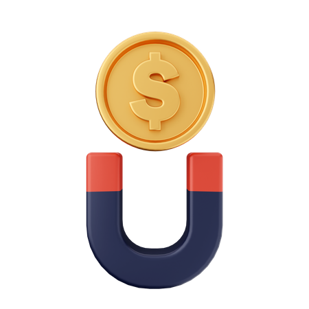 Attract Money  3D Icon