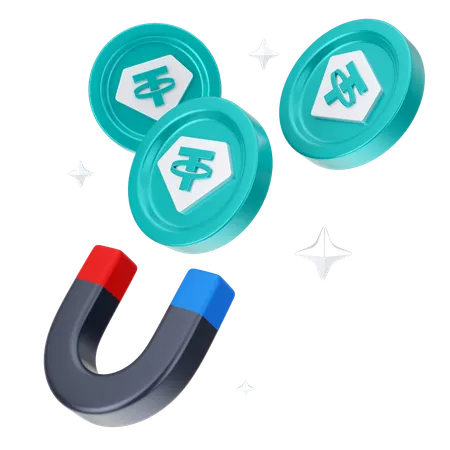 Attract tether  3D Icon