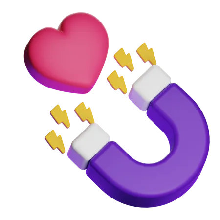 ATTRACTION  3D Icon