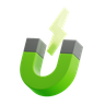 3d horseshoe magnet logo