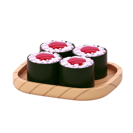 Hosomaki de atum  3D Icon