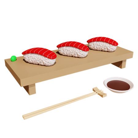 Sushi de atum  3D Icon