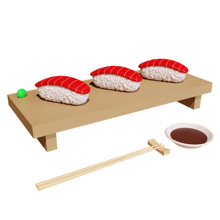 Sushi de atum  3D Icon