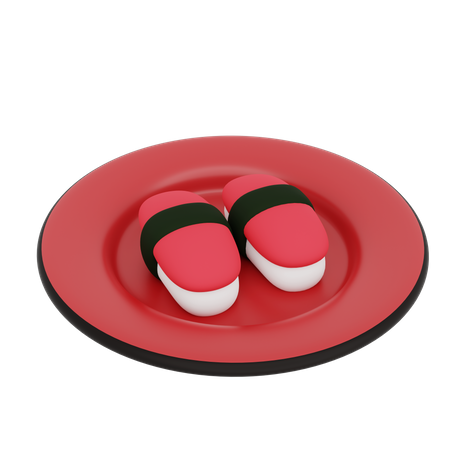 Sushi de atún  3D Icon