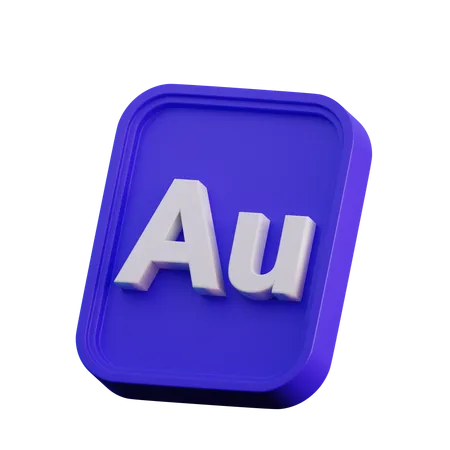 Au File  3D Icon