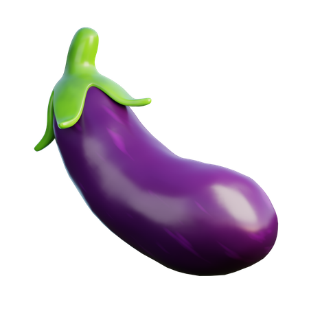 Aubergine  3D Icon