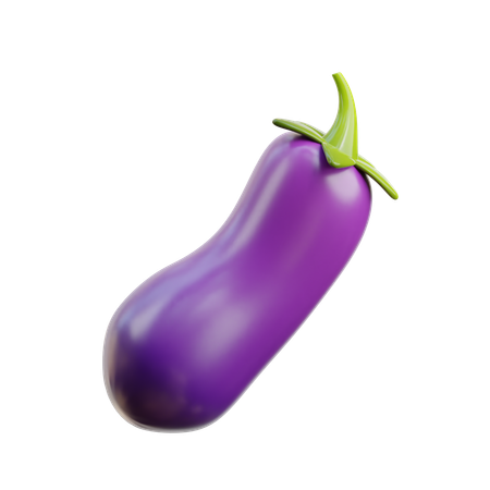 Aubergine  3D Icon