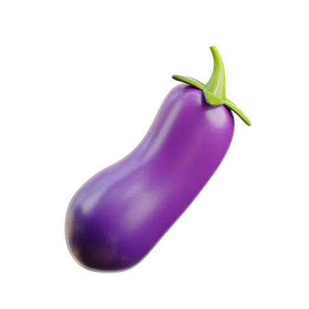 Aubergine  3D Icon