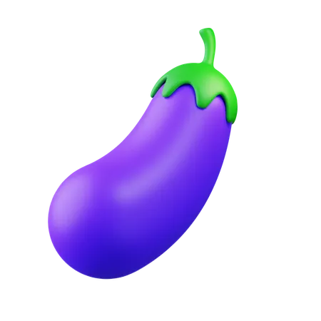 Aubergine  3D Icon