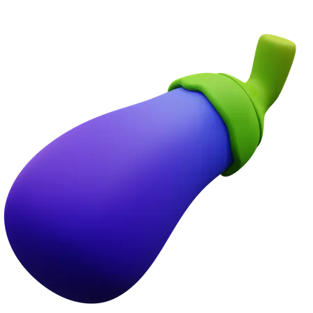 Aubergine  3D Icon