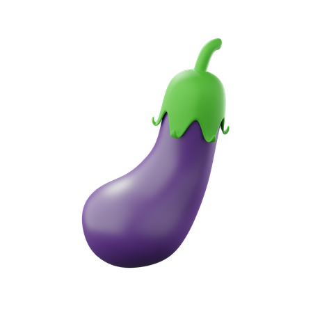 Aubergine  3D Icon