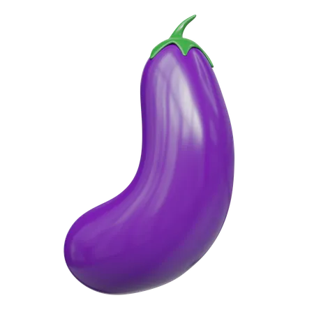 Aubergine  3D Icon