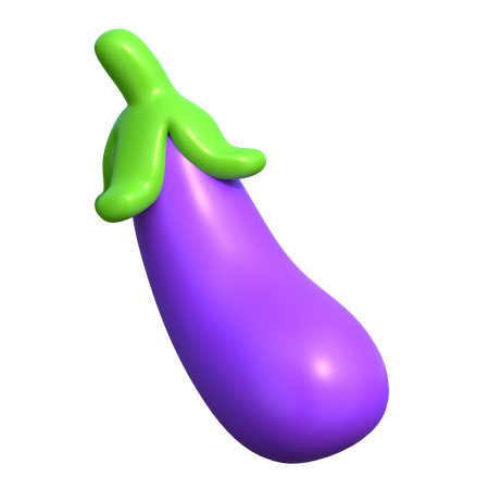 Aubergine  3D Icon