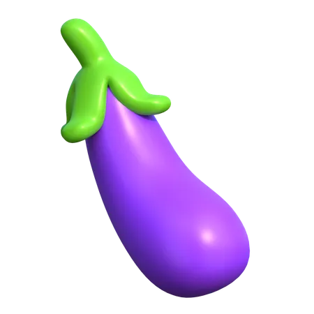 Aubergine  3D Icon