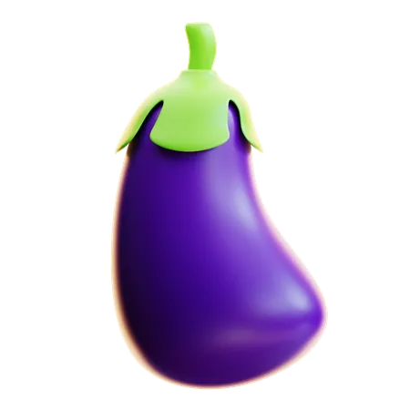 Aubergine  3D Icon