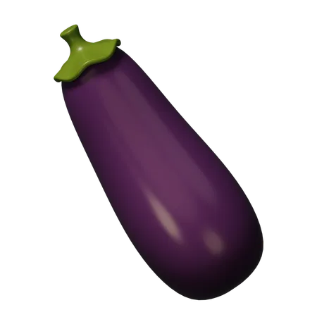 Aubergine  3D Icon