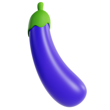 Aubergine  3D Icon