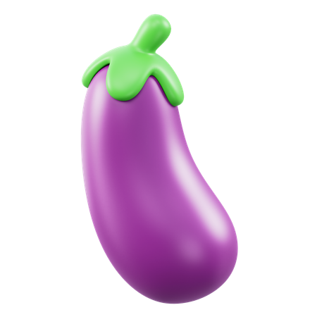 Aubergine  3D Icon