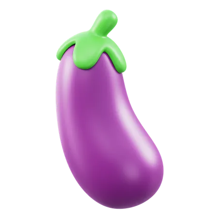 Aubergine  3D Icon