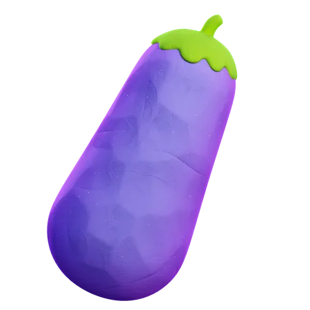 Aubergine  3D Icon