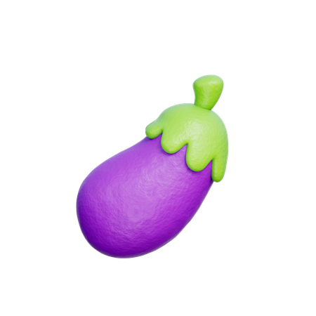 Aubergine  3D Icon