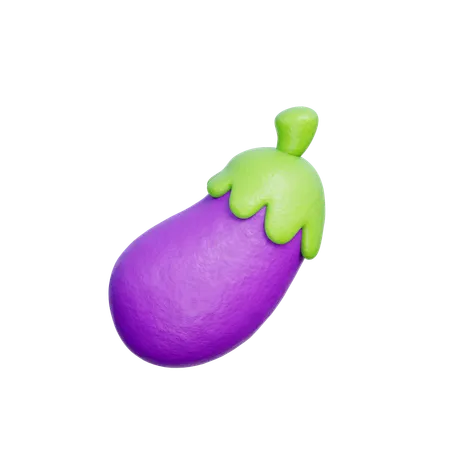 Aubergine  3D Icon