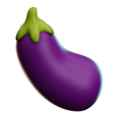 Aubergine  3D Icon