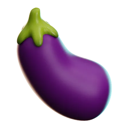 Aubergine  3D Icon