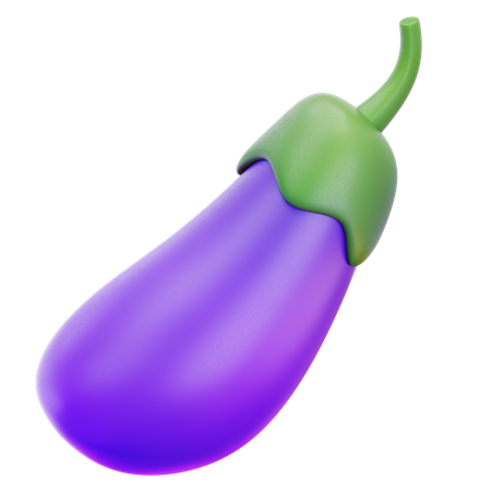 Aubergine  3D Icon