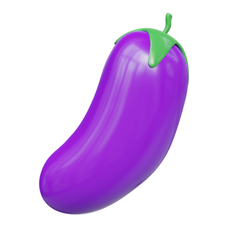 Aubergine  3D Icon