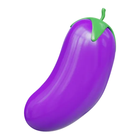 Aubergine  3D Icon