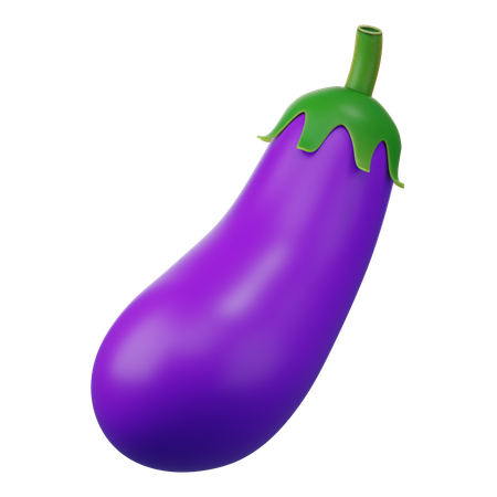 Aubergine  3D Icon